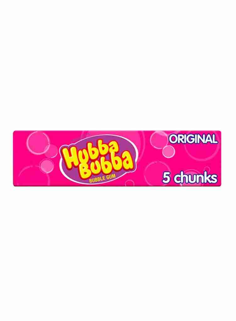 Hubba Bubba Original chewing gum product pack for sweet travel snack ideas